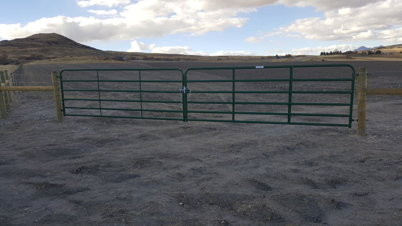 Wide Metal Swing Gate