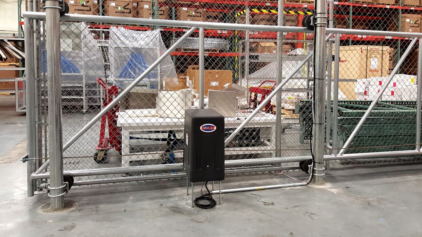 Automatic Chain Link Cantilever Gate