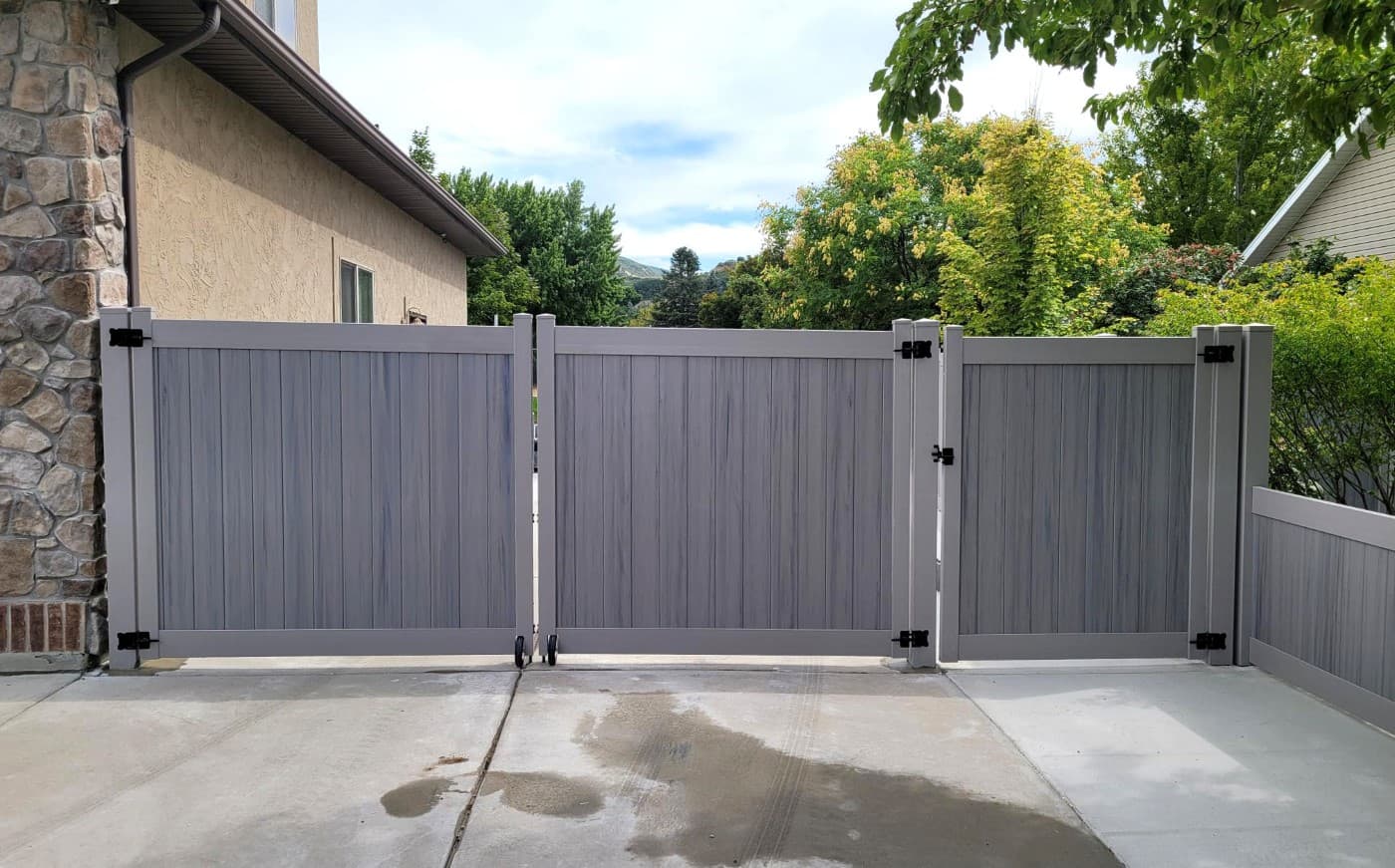 Coastal Cedar Gray Gate