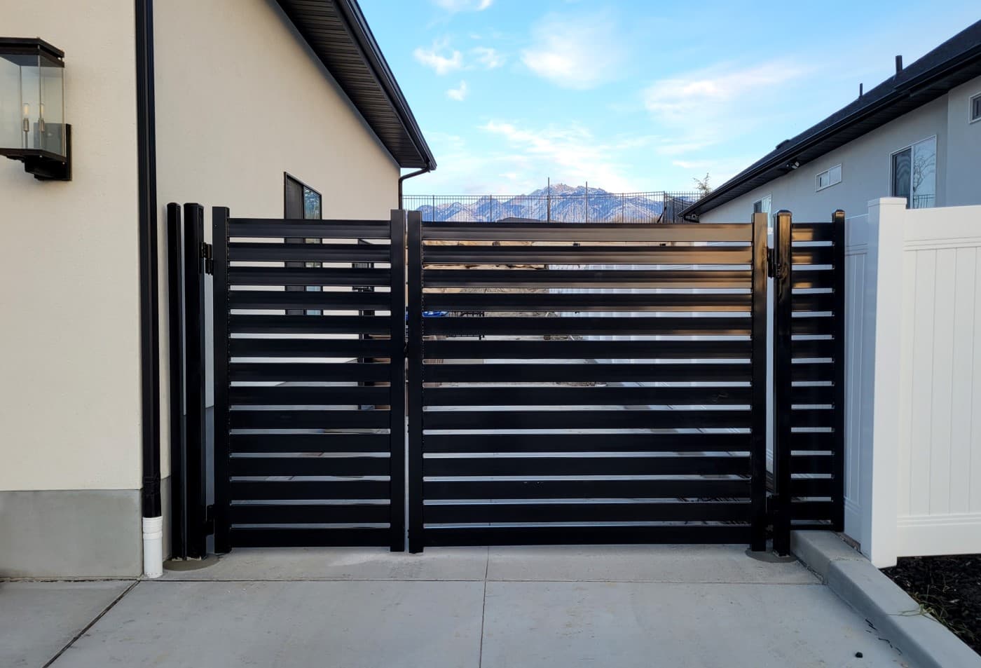 10-Foot Double Steel Powder-Coated Gate