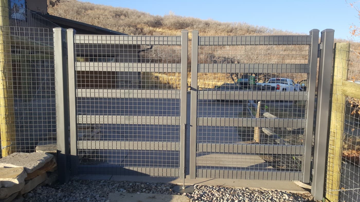 Steel Gate in Bronze Finish