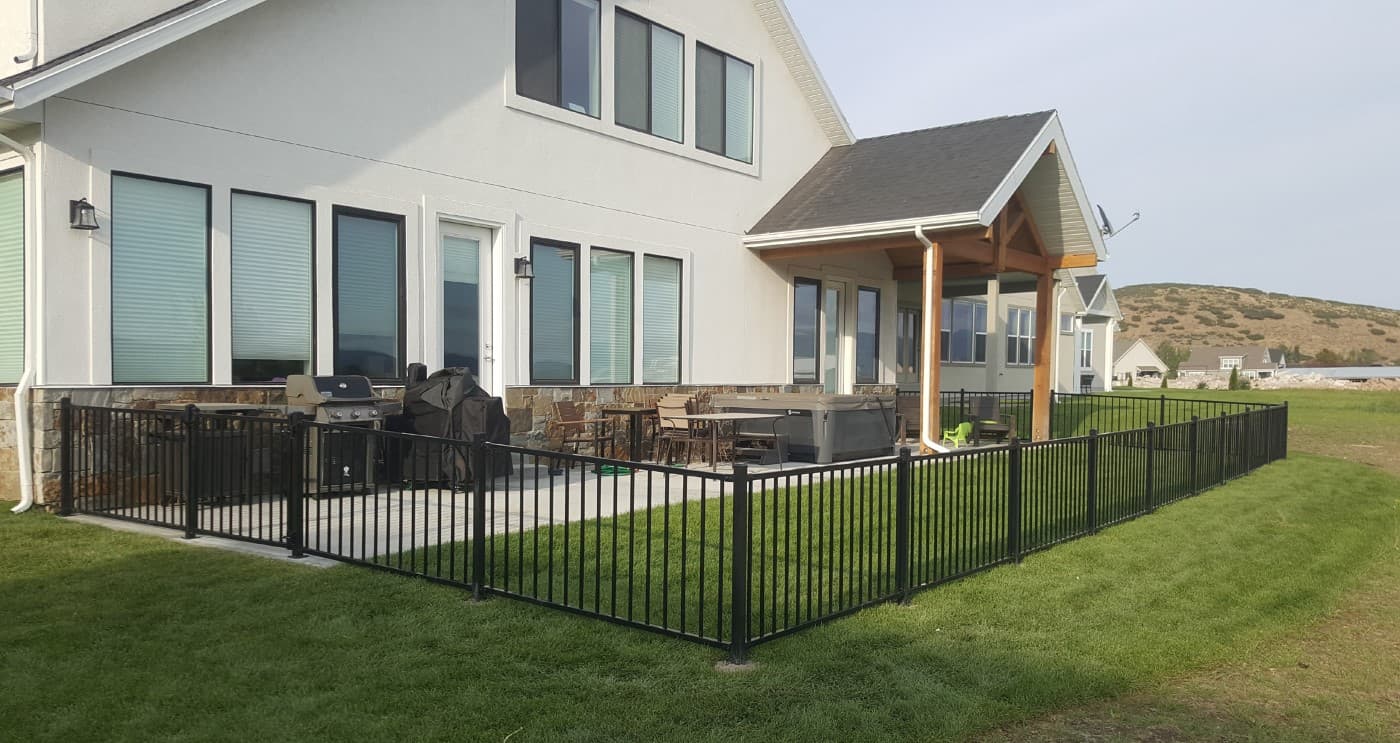 3-Foot 2-Rail Ornamental Iron Fence