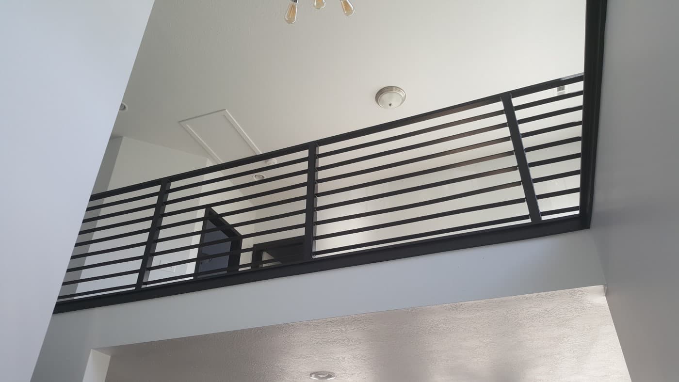 Outdoor Railing with Black Finish