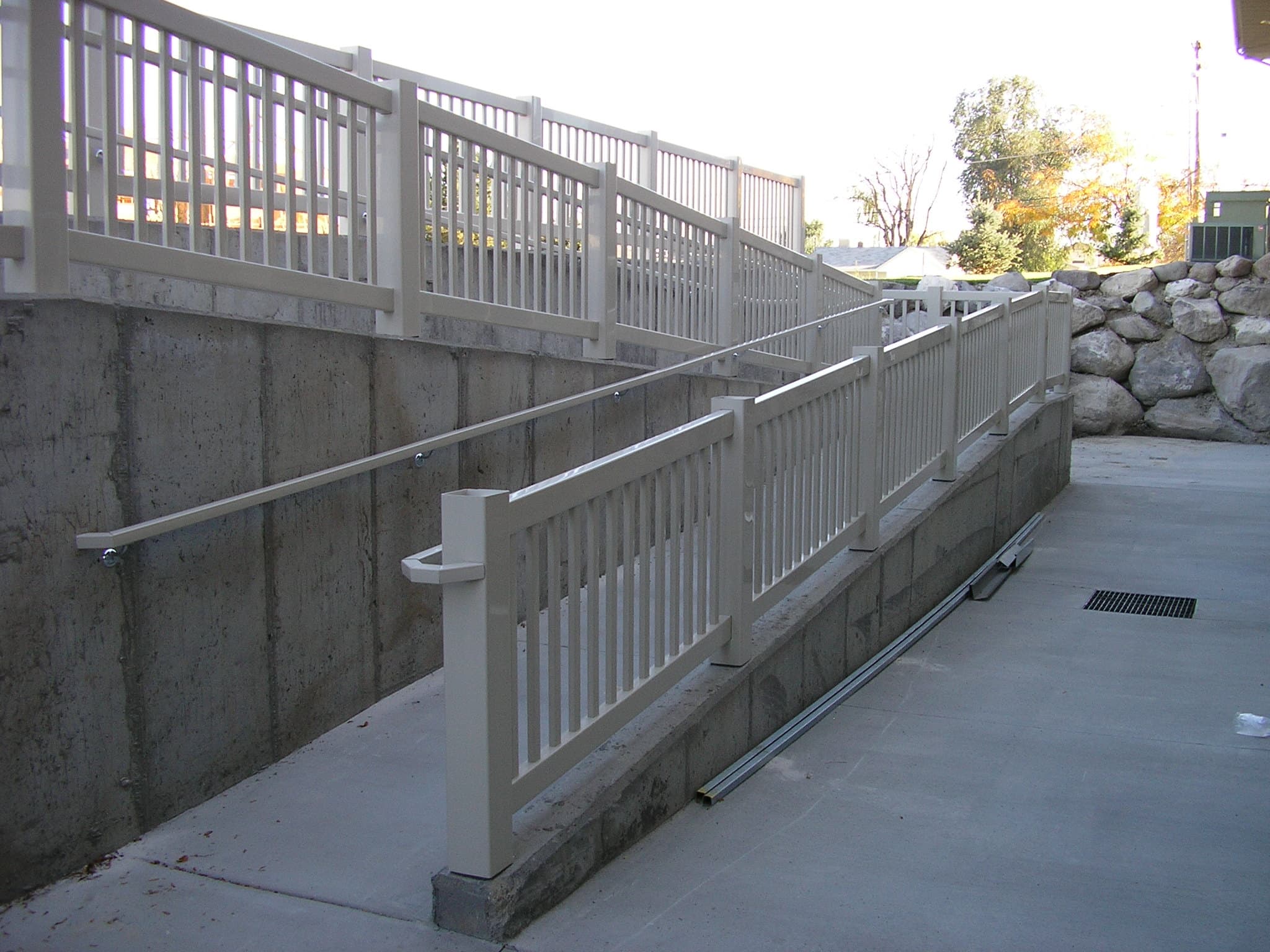 Modern Metal Railing Installation