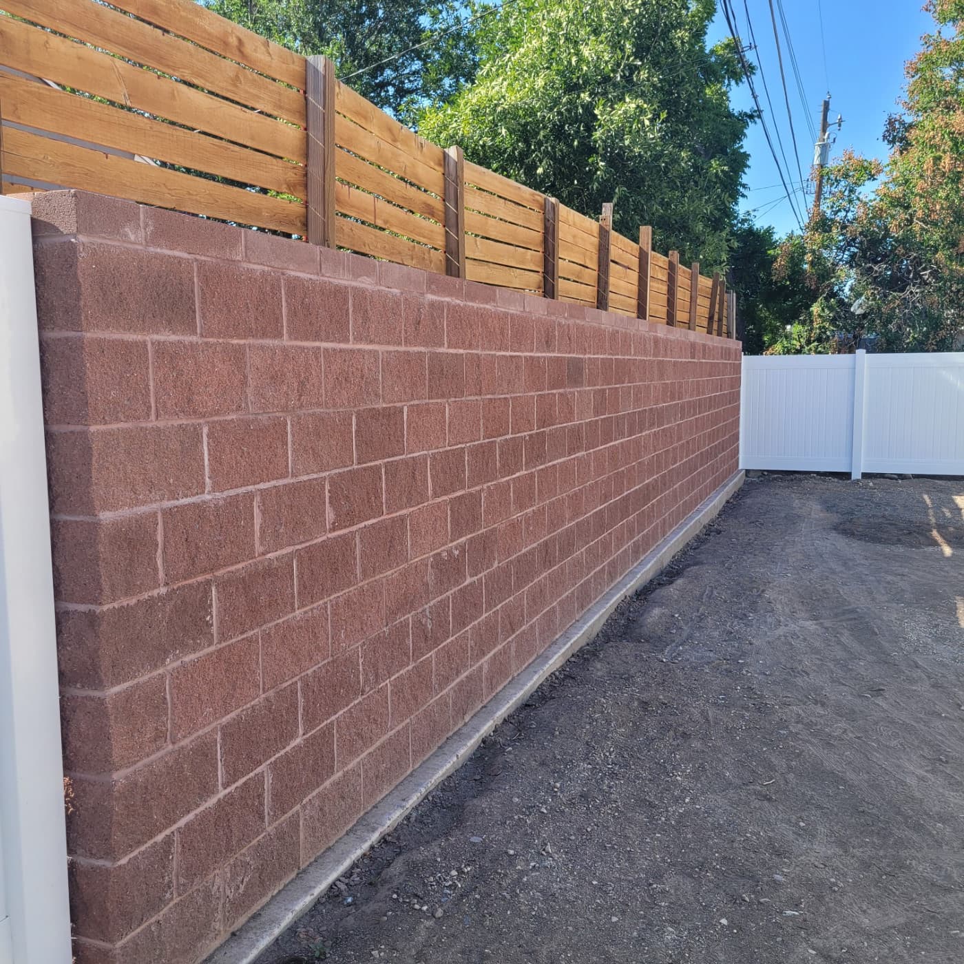 Retaining Wall with Greenery