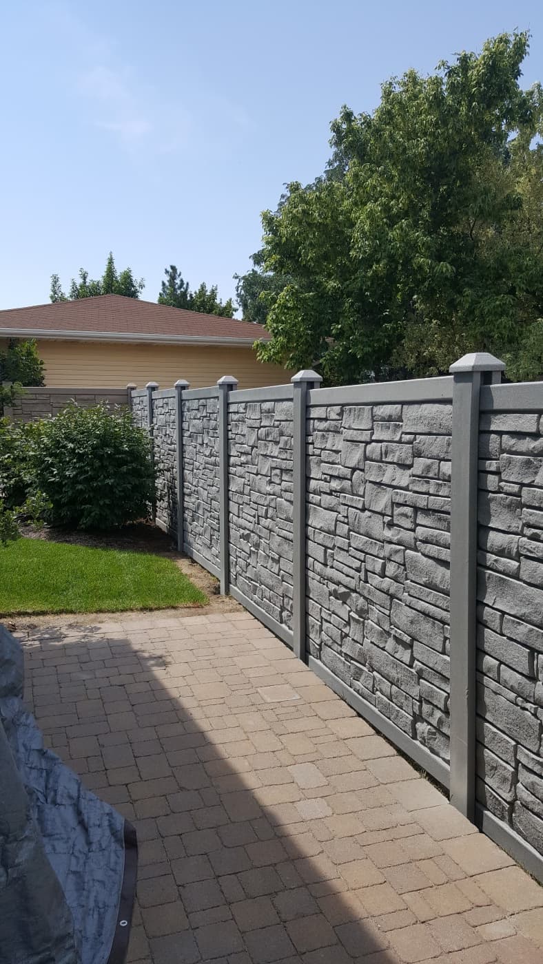 Installed SimTek Fence in Residential Setting