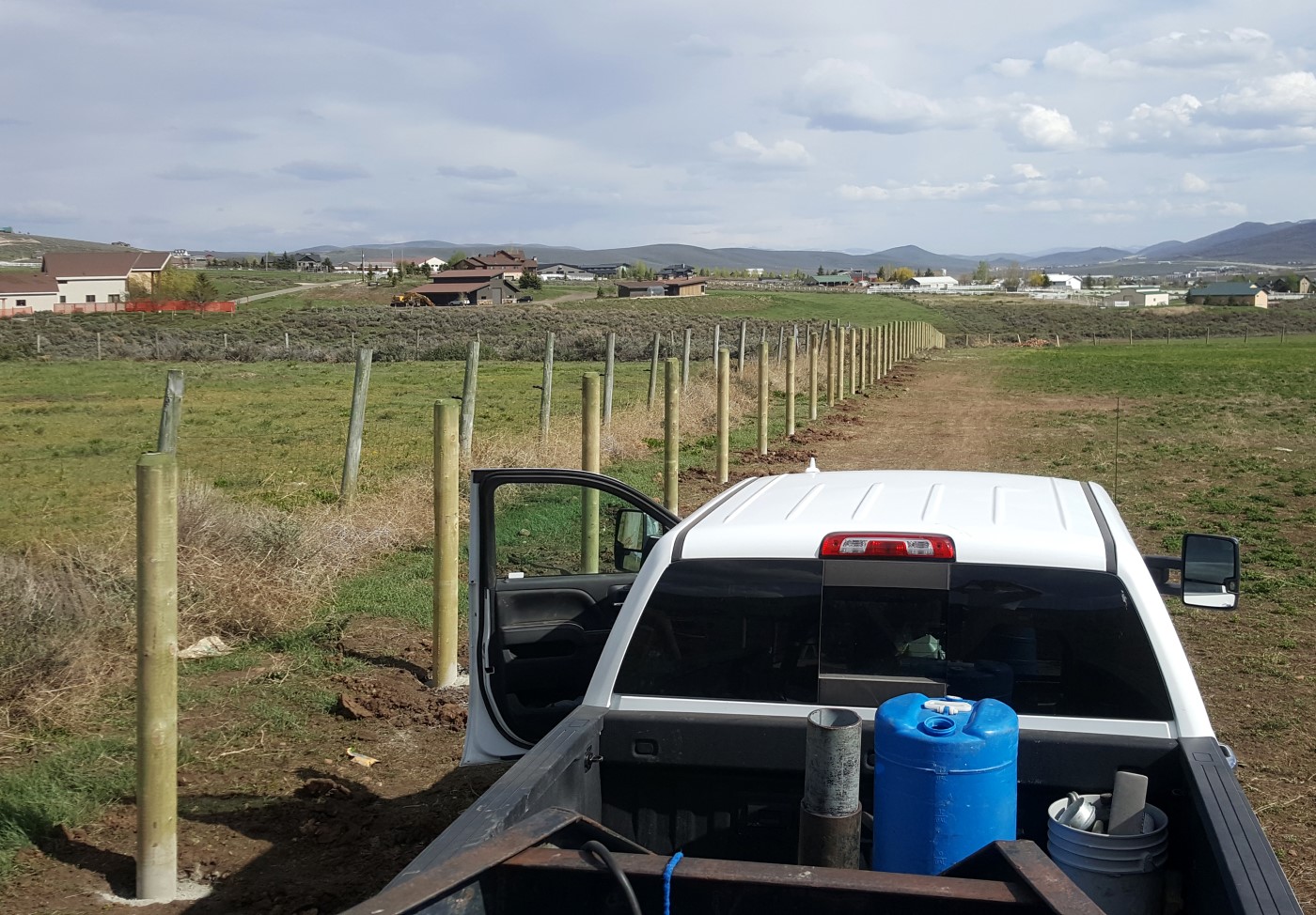 Agricultural Fence in Rural Setting