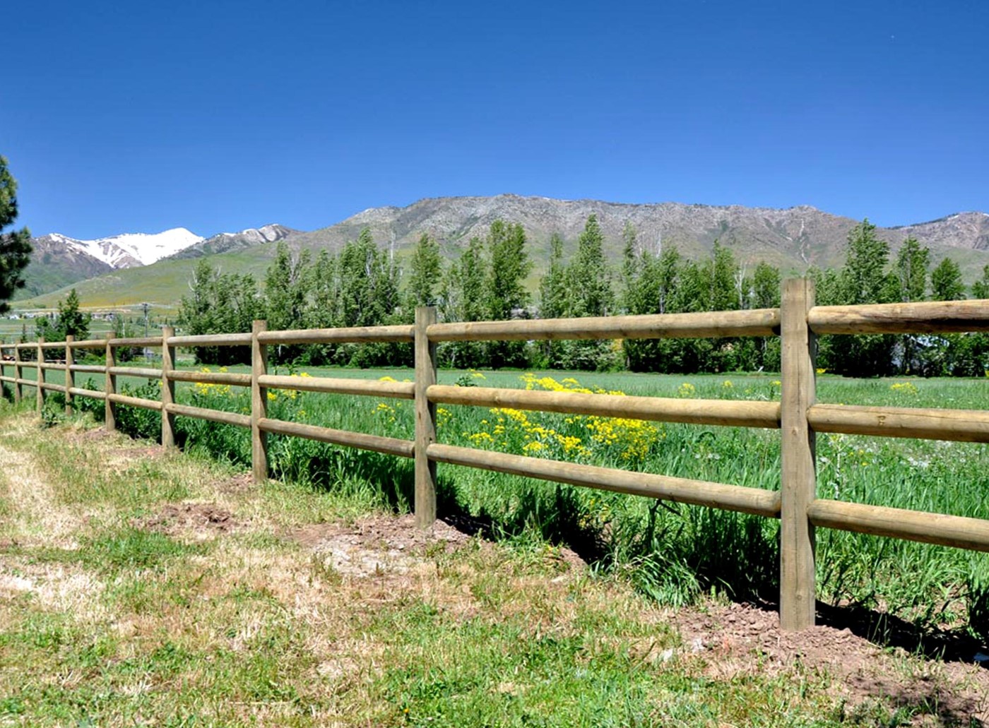 3 Rail Dowel Fence