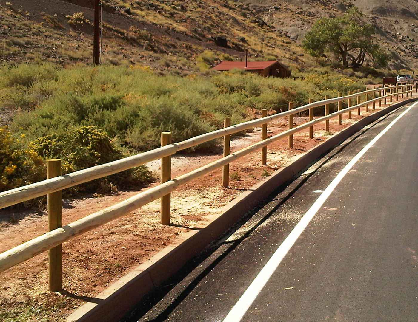 Capitol Reef Style Pole Fence