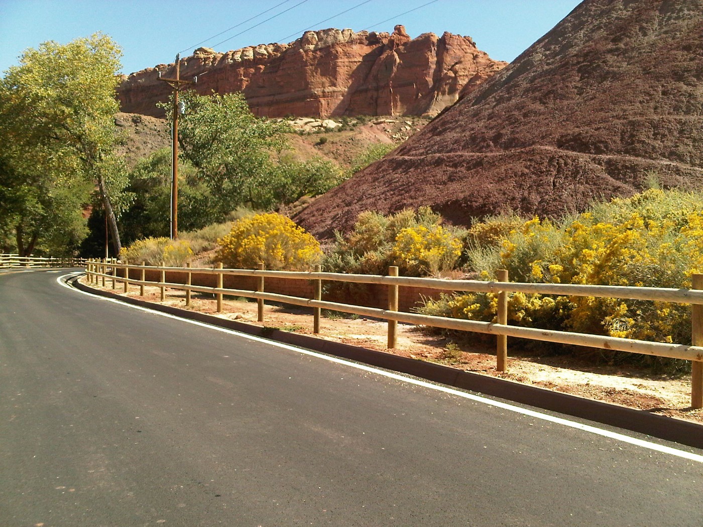 Capitol Reef Pole Fence