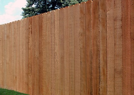 6-Foot Cedar Dog Ear Fence