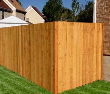 6-Foot Cedar Flat Top Fence