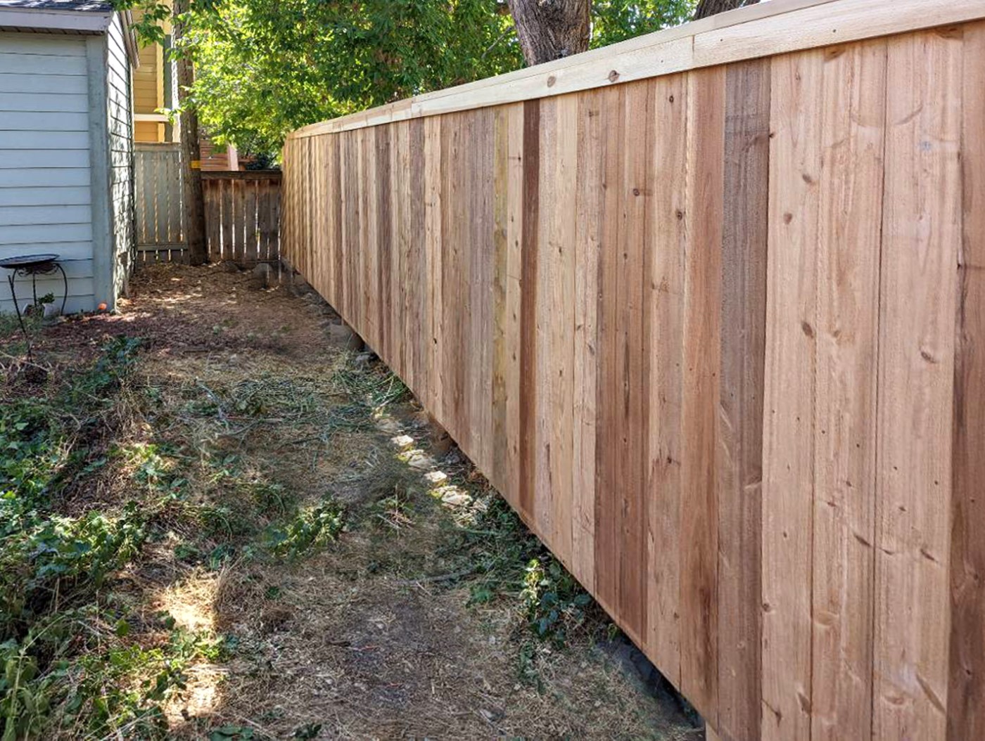 6-Foot Cedar Fence with Trim