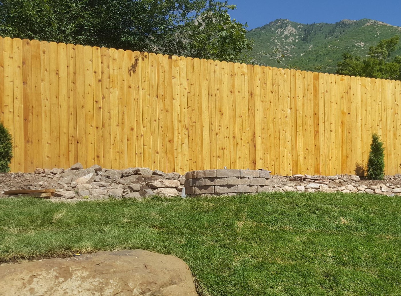 7-Foot Natural Cedar Dog Ear Fence