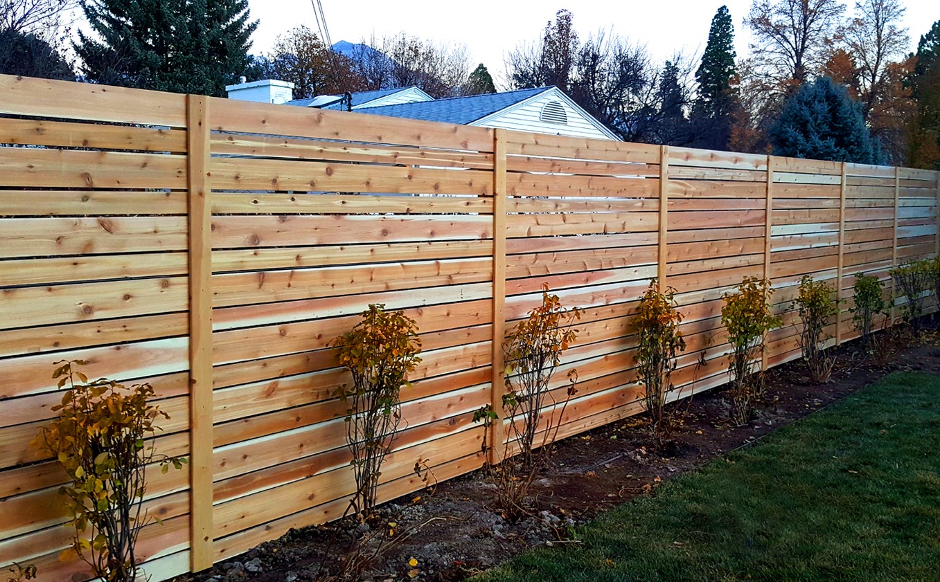 7-Foot Horizontal Cedar Fence