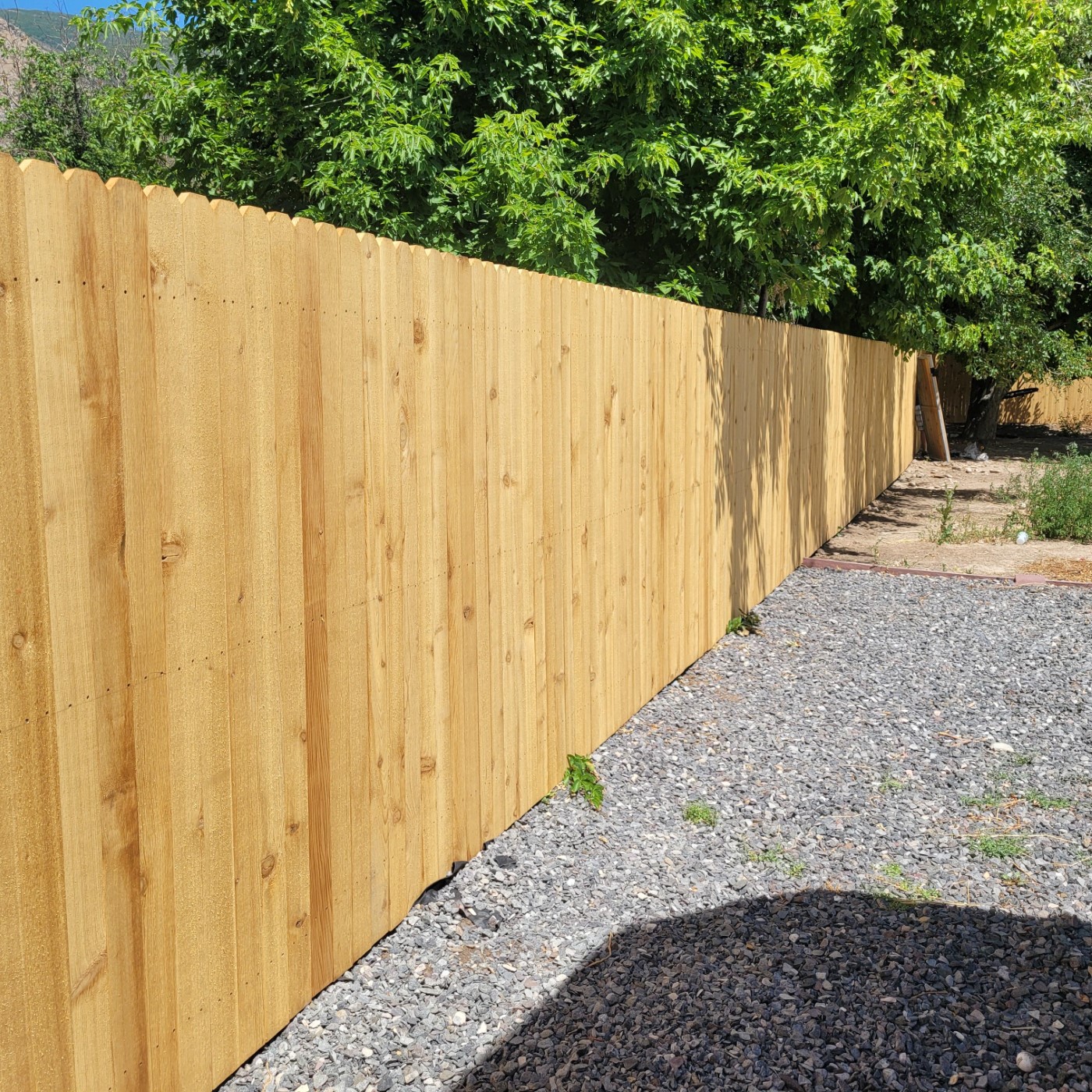 6-Foot Cedar Dog Ear Fence