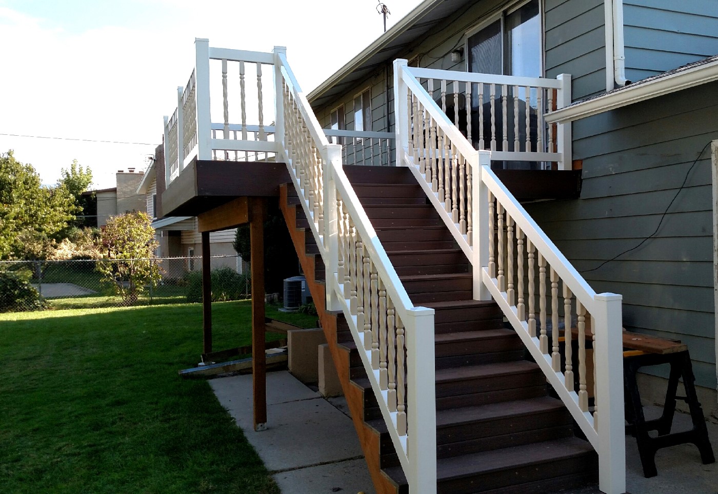 Deck with Matching Stairs