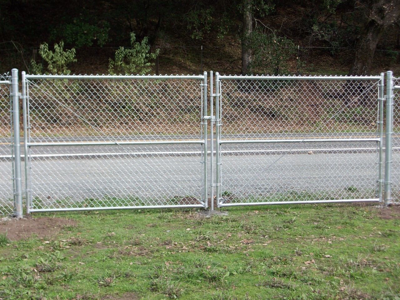 6-Foot Tall Chain Link Double Gate