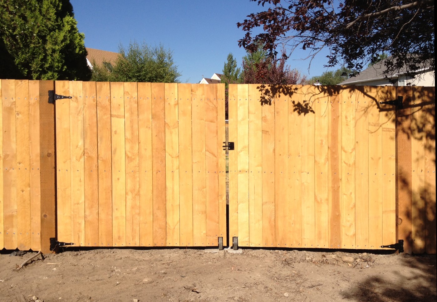 12-Foot Cedar Flat Top Double Gate