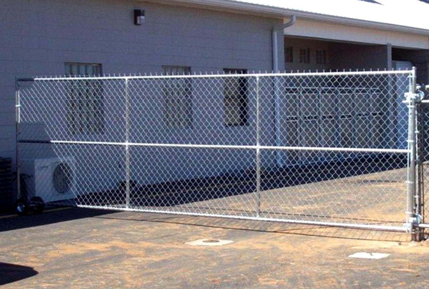 6-Foot Chain Link Rolling Gate