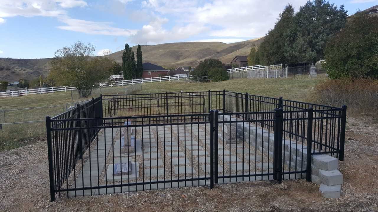 Ornamental Iron Graveyard Gate