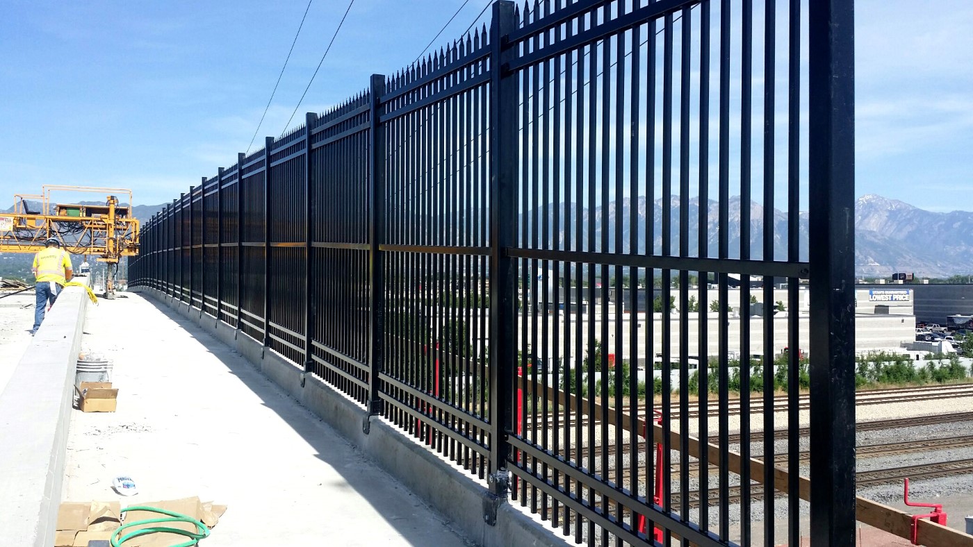 Ornamental Iron Fence on Bridge