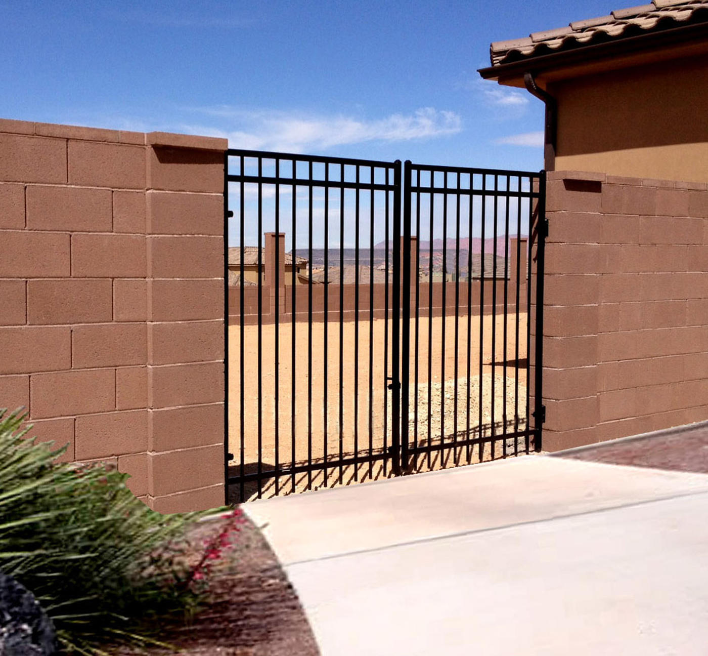 8-Foot Ornamental Double Gate