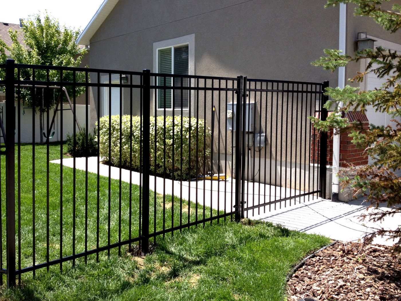 Ornamental Iron Fence Close-Up