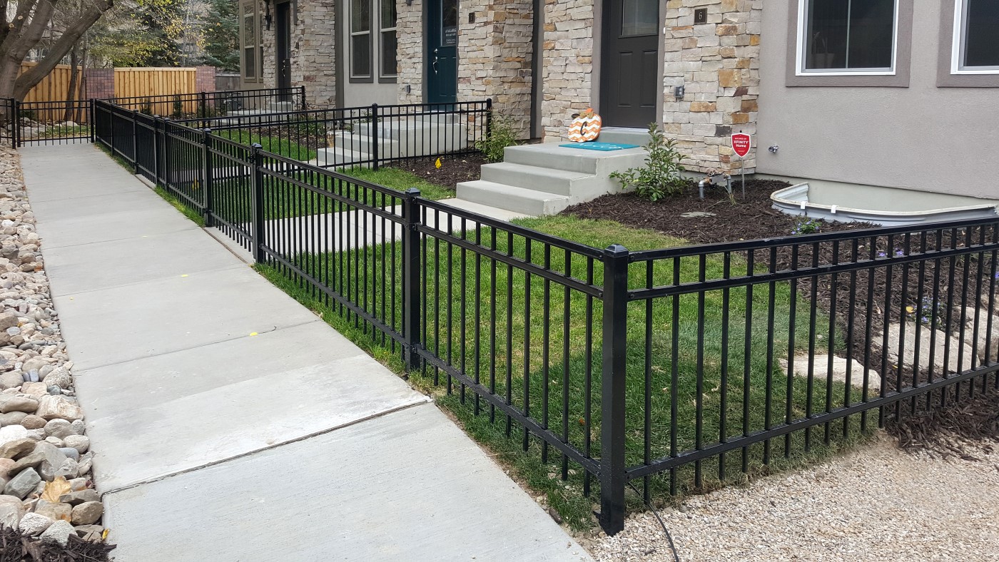 Ornamental Fence for Multi-Unit Complex