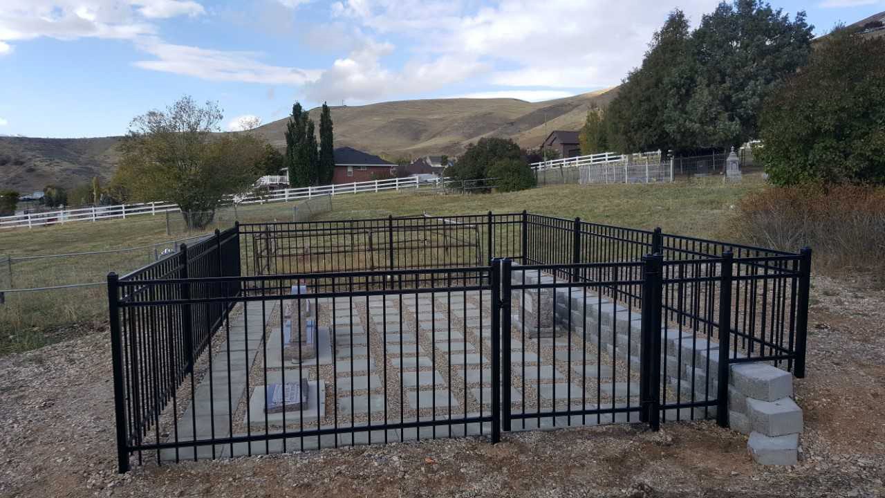 Ornamental Iron Fence at Graveyard