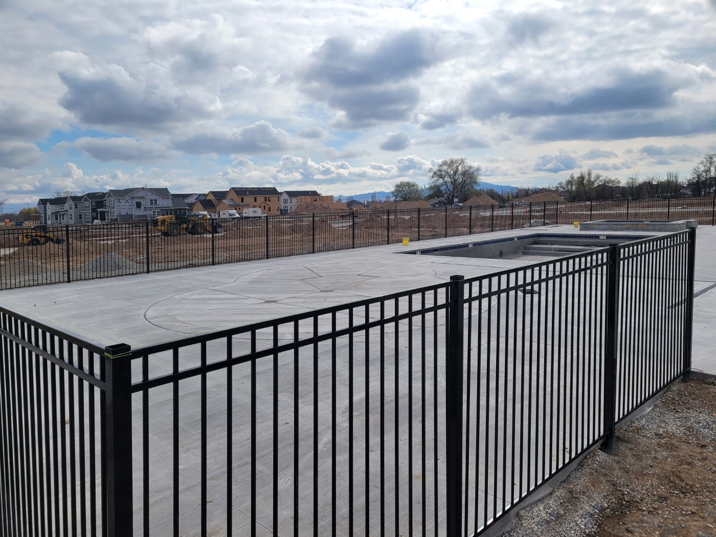 Ornamental Fence Around Pool