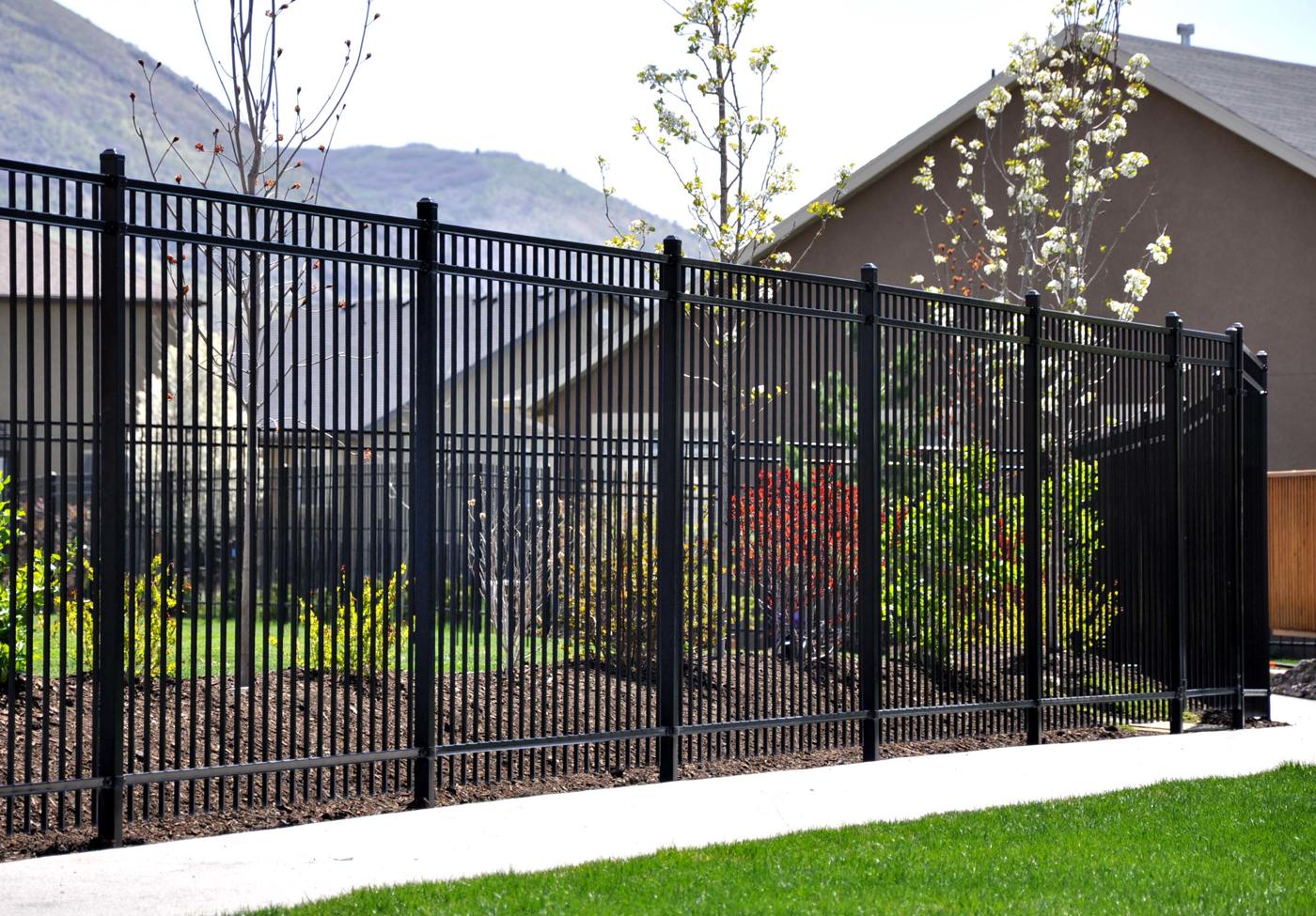 Ornamental Fence with Decorative Finials