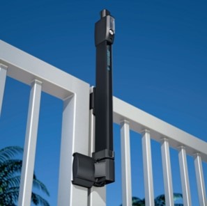 Pool Fence with Safety Latch