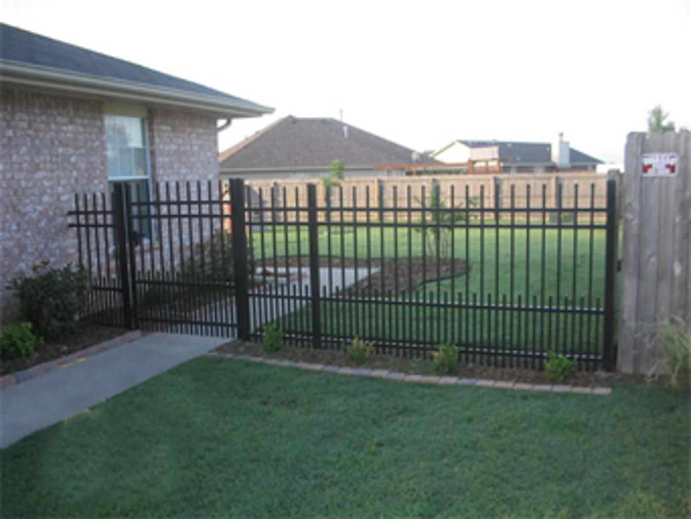 Ornamental Fence with Puppy Panel