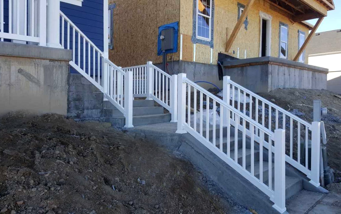 White Composite Exterior Railing