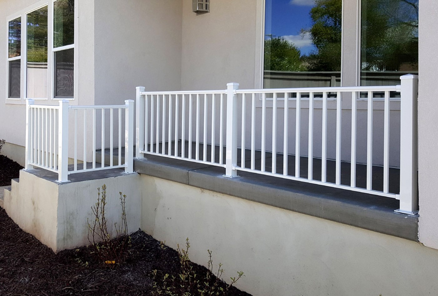 White Aluminum Handrail