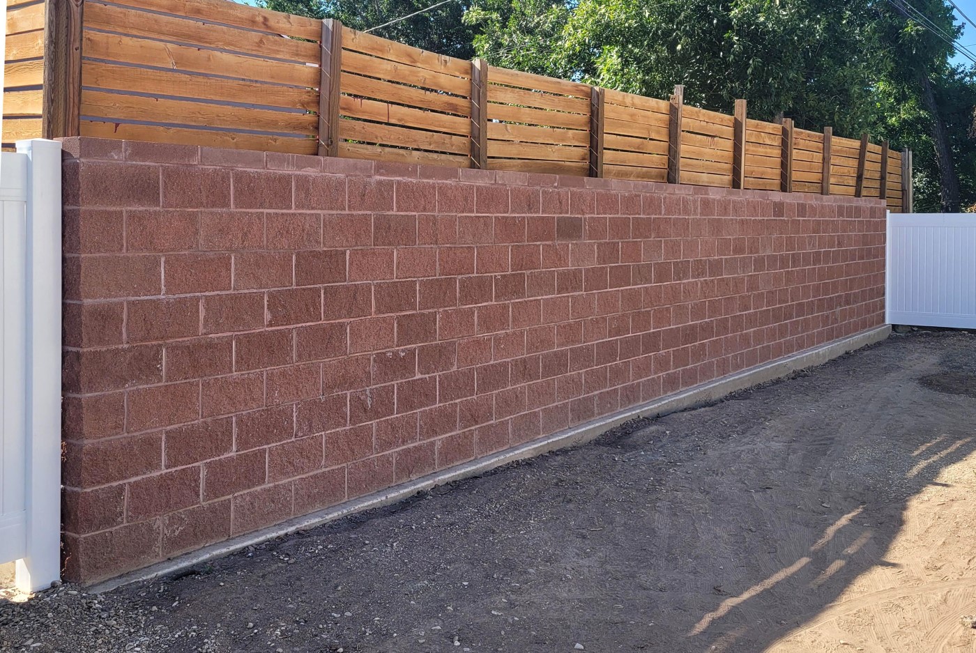 Geneva Brown Retaining Wall