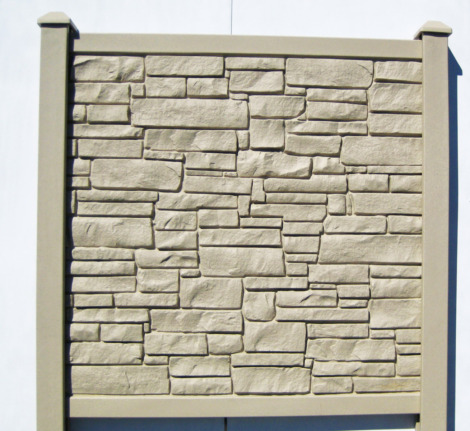 SimTek Beige Granite Fence