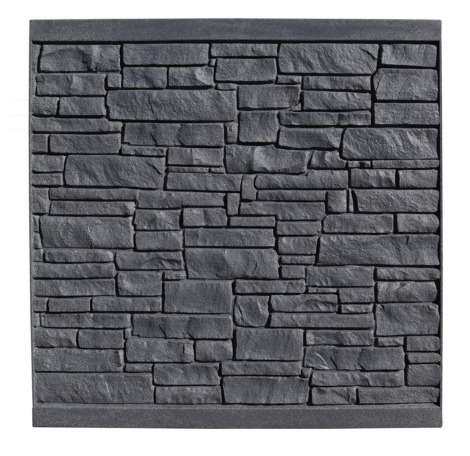 SimTek Dark Gray Granite Fence