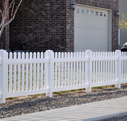 3-Foot Straight Top Vinyl Picket Fence