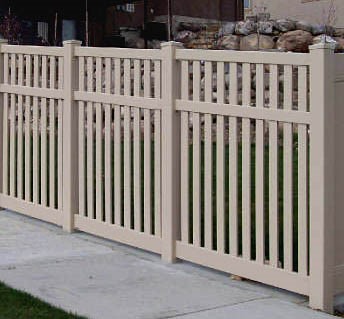 Vinyl Semi-Private Fence Design