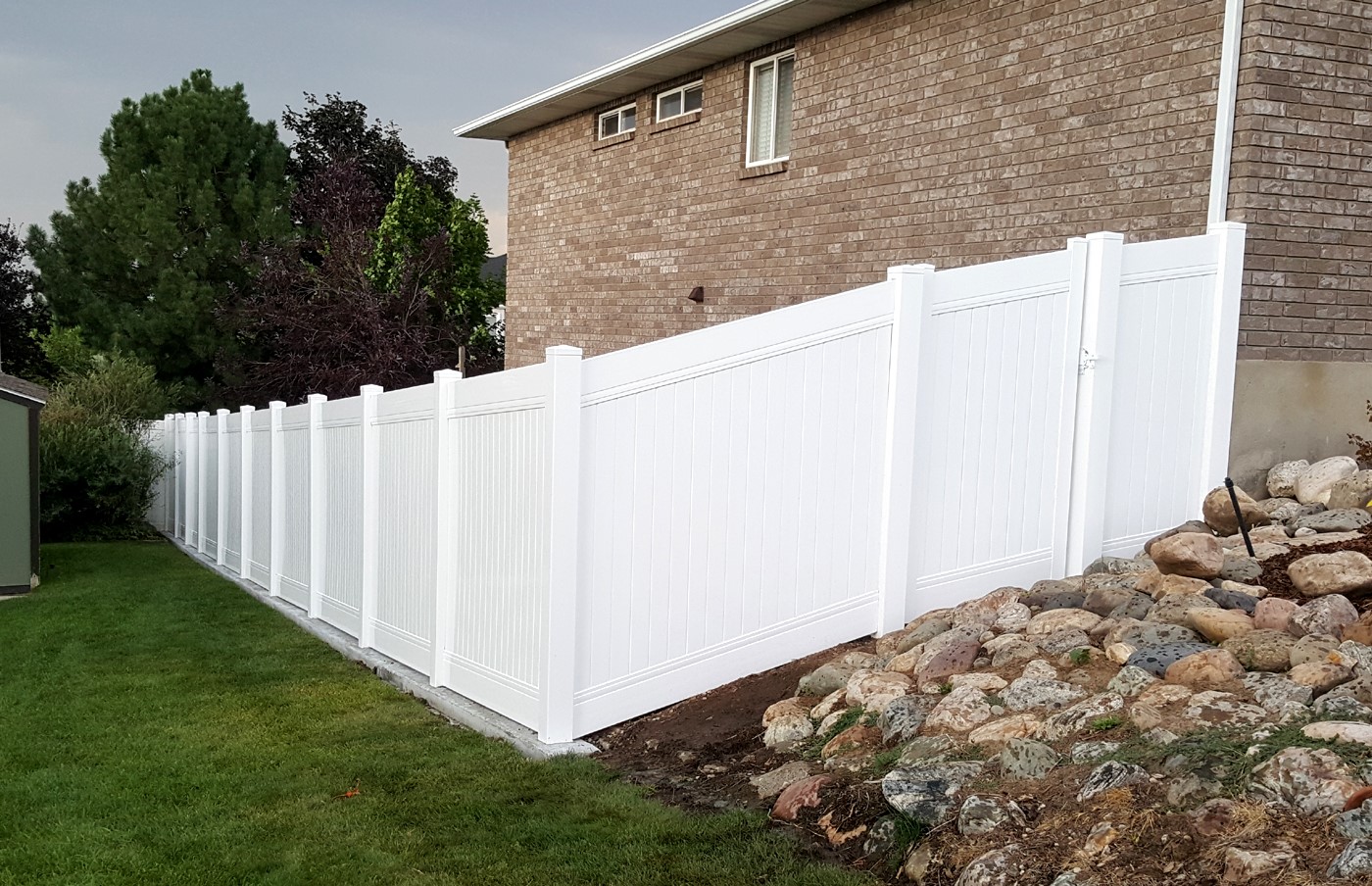 6-Foot Vinyl Privacy Fence with Clean Lines